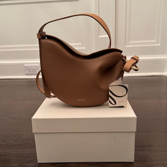Polene Handbags - Polène Tonca Bag Camel Leather | Brand New w/ Tags